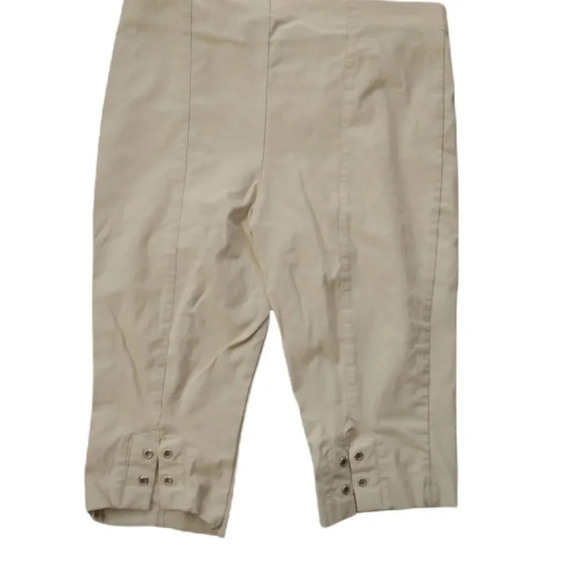 Lanalee  Beige Stretch Capris 16 - Picture 3 of 5
